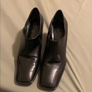 Vintage Franco Sarto black side zip boots- size 10